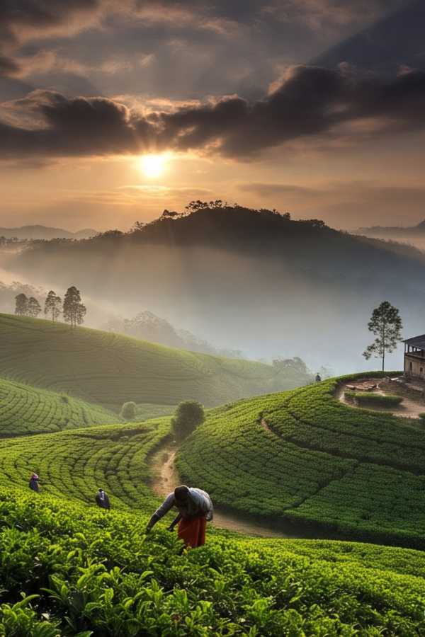 Misty Tea Garden in Sri Lanka Hill Country Sri Lanka Tea Plantation Tour Packages Neon Travel